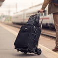 thumbnail image 1 of Folding Hand Truck with Telescoping Handle and Wheels, Portable Foldable Dolly Cart for Moving Boxes, Groceries, Camping, and Courier Delivery, 1 of 6