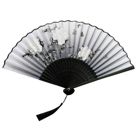 Folding Handheld Fans For Women Retro Chinese Style Hollowed Frame With Beautiful Floral Patterns Handheld Fan For Wedding Dance Props Party Decoration Gift, Sturdy