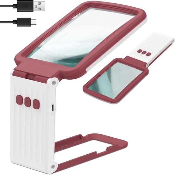 Folding Handheld Large Page Magnifier Glass