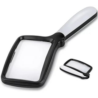 TSV A4 Full Page 3X Reading Magnifier, Black Large Sheet Magnifying Glass  for Reading Small Print, Maps 