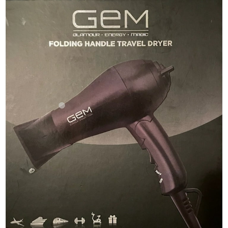 Blowdryer Gem Mini Travel Hair Dryer Reviews Folding Handle Travel