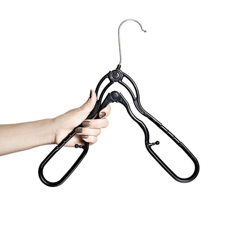 Retractable Folding Travel Hangers - Lightweight Plastic Hanger For Coats, Pants, Dresses (Pack Of 1)