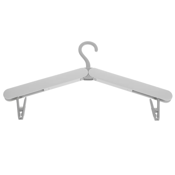 Folding Hanger Portable Drying Rack for Clothes Clothing Student Travel White Abs
