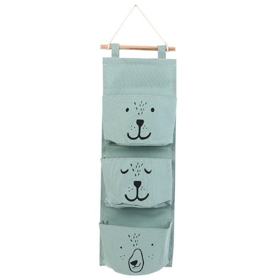 Folding Hanging Storage Organizer Bag 24*8" - Collapsible Wall-Mounted Space-Saving Organizing Design With Hook For Easy Installation - For Home Bedroom Closet Bathroom