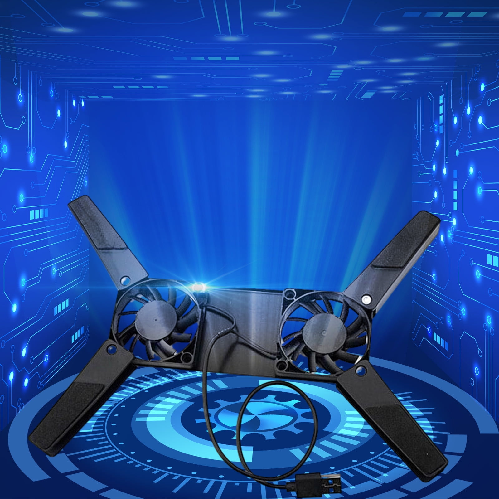 Folding Heatsink Dual Fan Mini Notebook Heatsink Heat Sink Small And