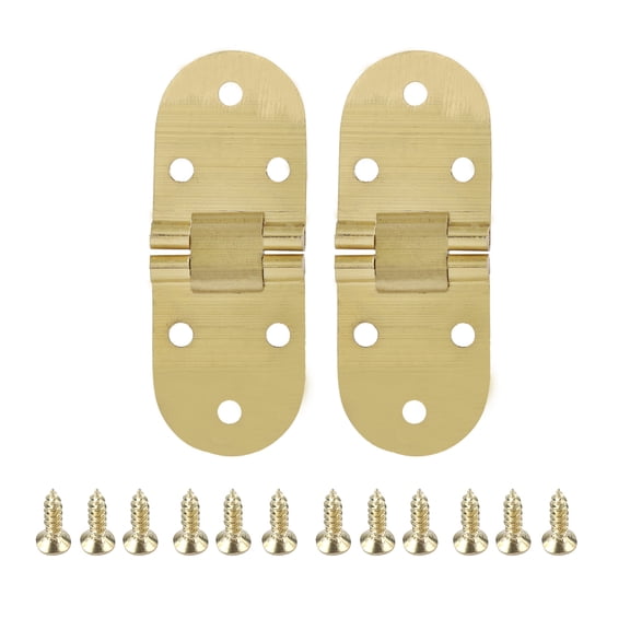 Folding Hinge Tray Hinge 80x30mm Copper Metal Round Edge Sewing Machine Folding Table Furniture Flip Tray Hinge
