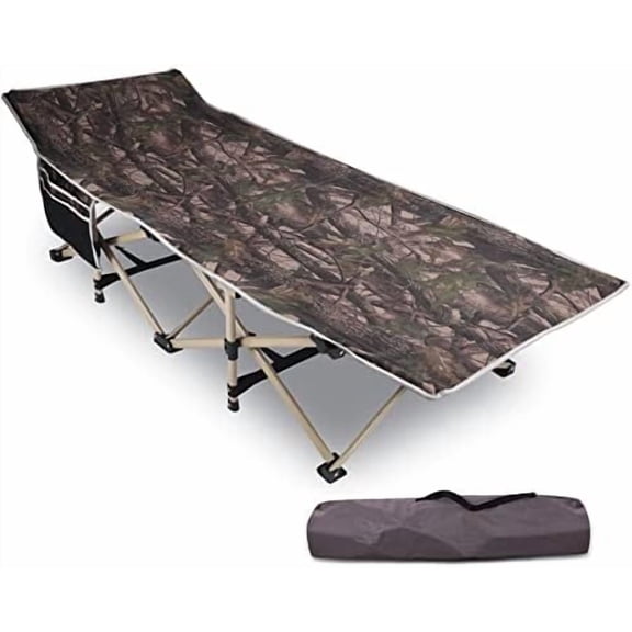 Folding Hunting Cots for Adults 500lbs, XL Sleeping Cots for Hunting, Extra Wide Portable for Camping Outdoor Travel Indoor Home, Camo$$Sport & Recreation Other