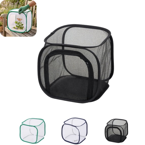 Folding Insect Mesh Cage, Portable Outdoor Bug Habitat Net Terrarium for Kids Nature Exploration