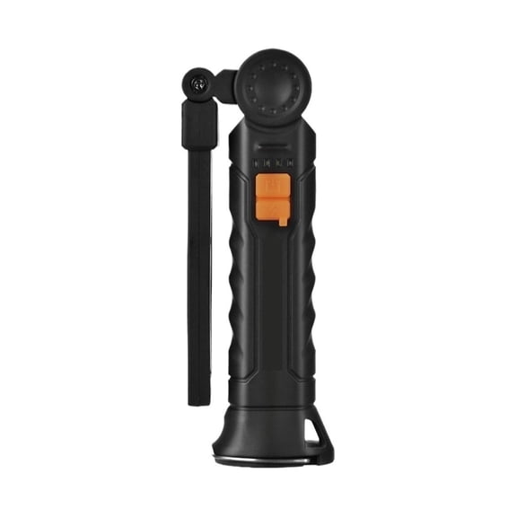 Folding Inspection Light, USB Rechargeable with Magnetic Base, 360 Rotatable 4 Modes, 2 Pack Black for Workshop & Emergency