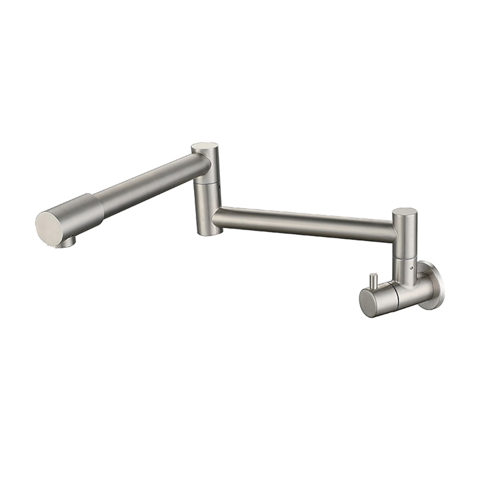 Folding Into The Wall Faucet 304 Stainless Steel Universal Rotation Faucet Kitchen Concealed Single Cold Faucet ,Bar Laundry RV Farmhouse