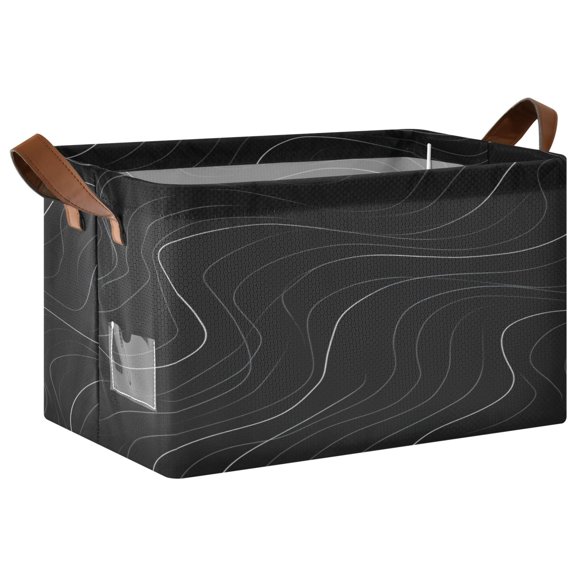Folding Iron Frame Storage Basket Mediumx1 Storage Basket Open Home Storage Bins Shelf Baskets Storage Box Large Foldable Flat Geometric Vector