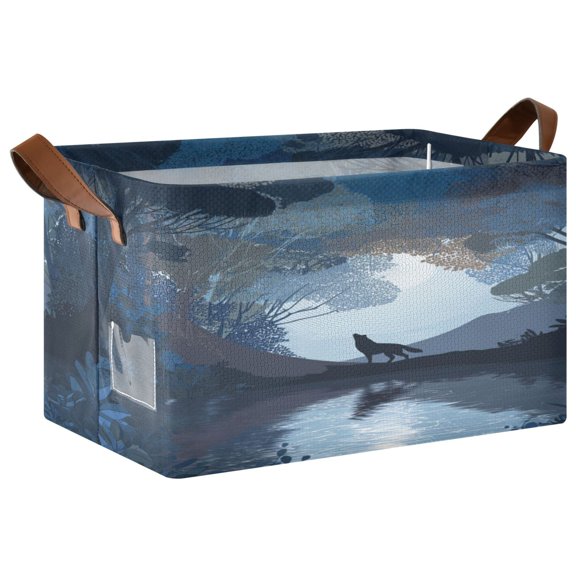 Folding Iron Frame Storage Basket Mediumx1 Storage Basket Open Home Storage Bins Shelf Baskets Storage Box Large Foldable Flat Vector Animal Silhouette
