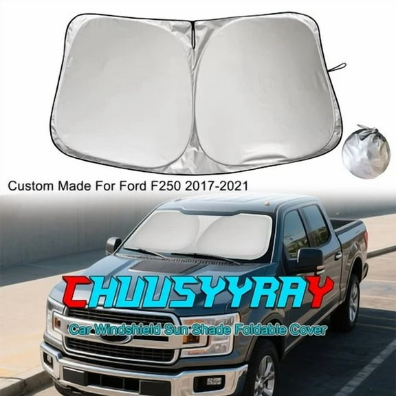 Folding Jumbo Extra Large Car Window Sun Shade Truck Van Visor Windshield Cover