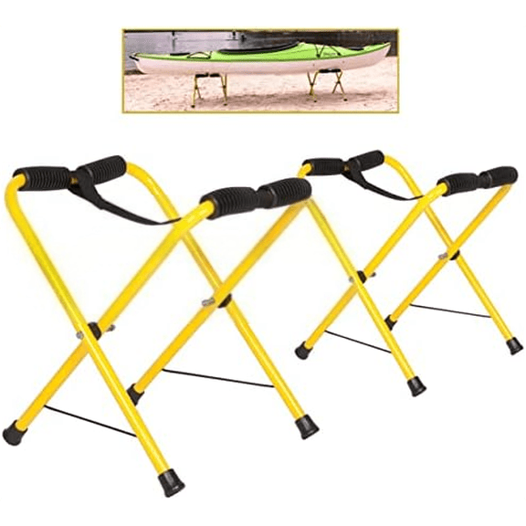 Folding Kayak Stand, Small Portable Racks for Kayaks, Canoes & SUPs - 150 lb Capacity - 22-1818$$Sport & Recreation Other