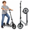 thumbnail image 1 of Madd Gear Metro Cruise 250 Folding Kick Scooter – 200mm Wheels, Suspension, Adjustable Handlebar – Teens & Adults, Black/Gray, 1 of 10