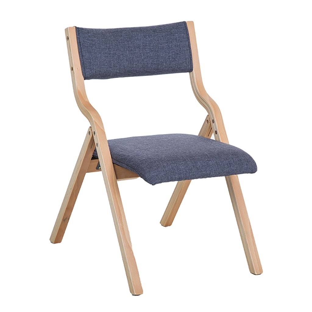 Folding Kitchen Chiars Wooden Stackable Dining Chair with Padded Seats ...