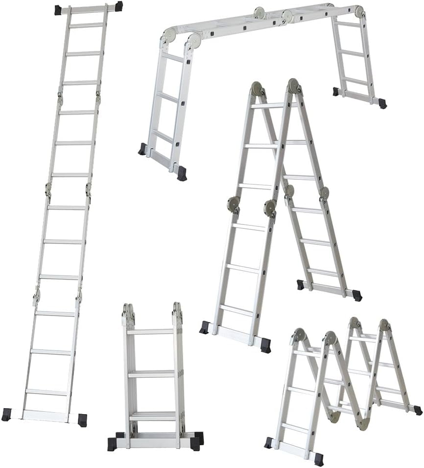 ORIENTOOLS Adjustable Work Platform Step Ladder,Portable Folding Aluminum  Step Ladder,Scaffolding Platform of Capacity 330 LBS Heavy Duty,Adjustable  Height 25 to 35 inches, Stepladders -  Canada