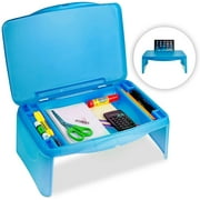 Folding Lap Desk, Laptop Desk, Breakfast Table, Bed Table, Serving Tray - The lapdesk Contains Extra Storage Space and d