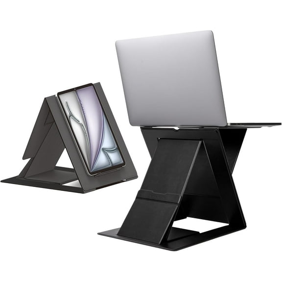 Folding Laptop Stand Lap Desk, Portable & Mini Computer Stand Laptop Desk for Travel and Home Office, Ergonomic Design with Adjustable Viewing Angles, Lightweight Computer Cooling Riser