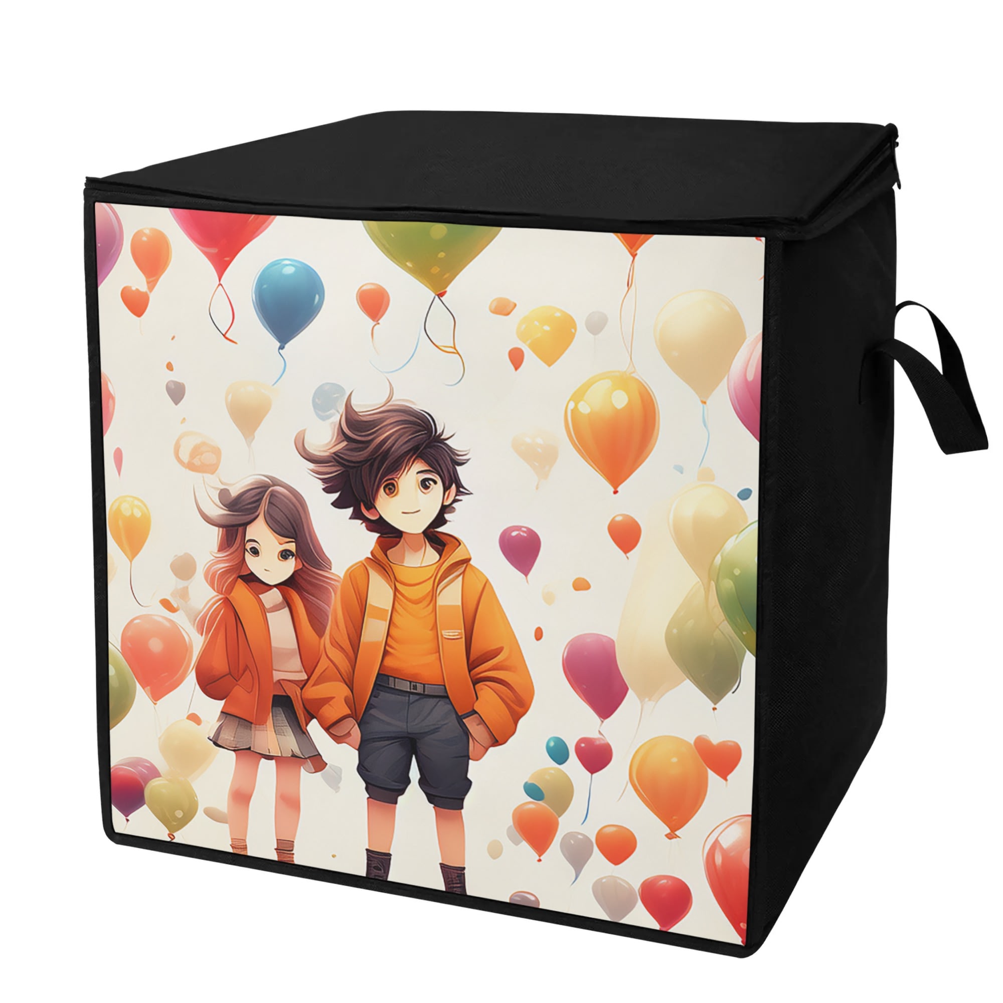 Folding Large Storage Bag Cartoon Characters torage Box Dustproof ...