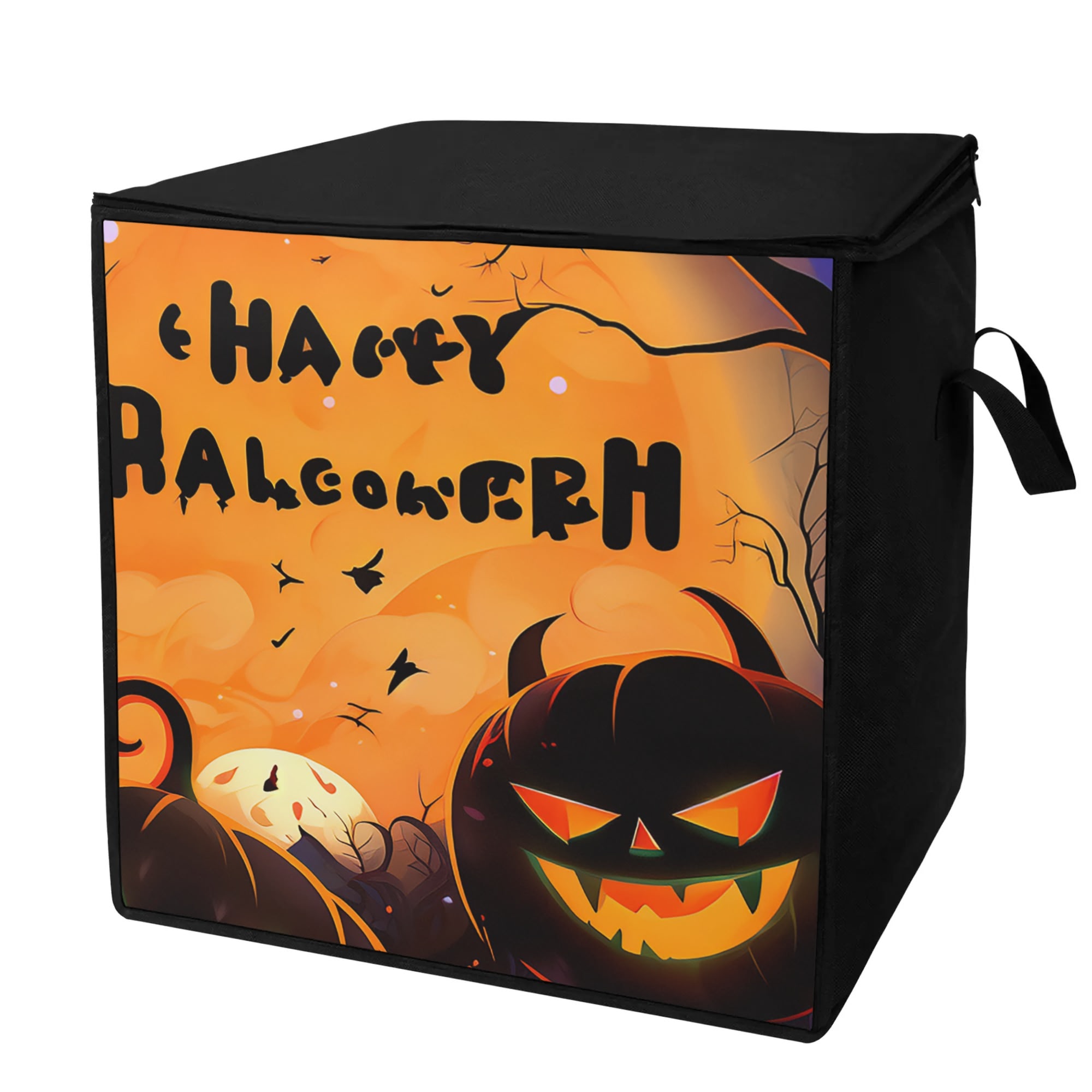 Folding Large Storage Bag Happy Halloween Style Box Dustproof ...