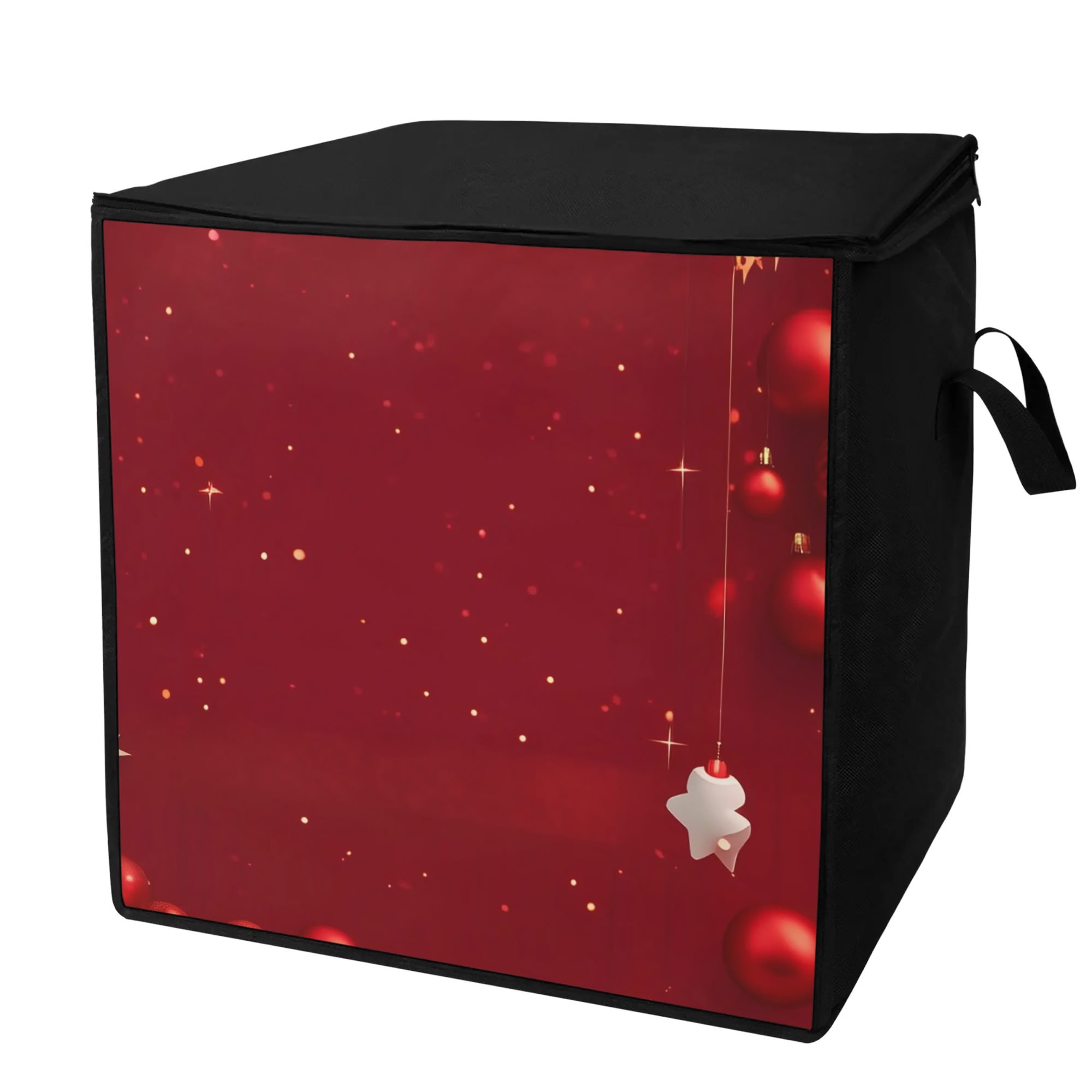 Folding Large Storage Bag Red Christmas Storage Box Dustproof ...