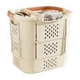 thumbnail image 1 of Folding Laundry Basket, Large Capacity Dirty Clothes Hamper with Handles, Collapsible Storage Organizer for Bathroom and Home Use, 1 of 7