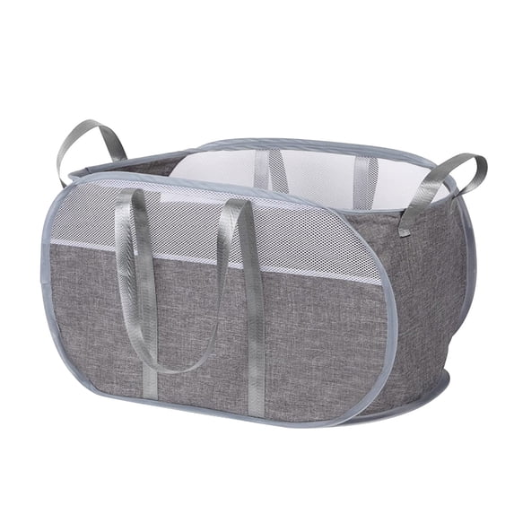 Folding Laundry Basket, Thickened Oxford Cloth with Breathable Mesh, Portable Dirty Clothes Hamper for Home Storage, Collapsible Design Saves Space