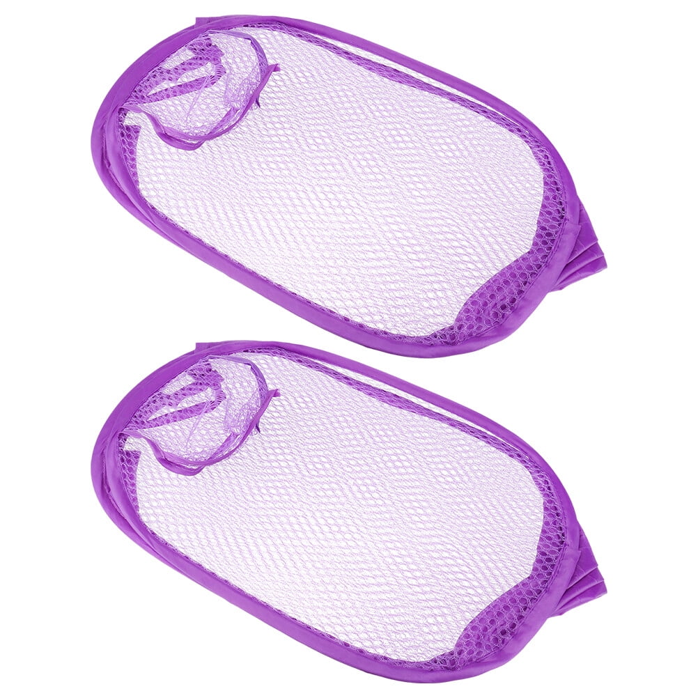 Folding Laundry Basket Up Net Bag Collapsible Washing Baskets for