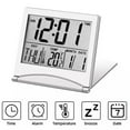 thumbnail image 1 of Folding Lcd Digital Alarm Clock Desk Table Weather Station Desk Temperature Travel Ectronic Mini Clock For Home Decor, 1 of 9
