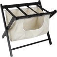 Folding Luggage Rack for Guest Room 4Pack Luggage Stand Double Tiers