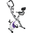 thumbnail image 1 of Folding Magnetic X-Bike for Home Gym, 8-Level Adjustable Resistance, Single/Dual/Triple Mode, Compact Stationary Exercise Bike, 1 of 9