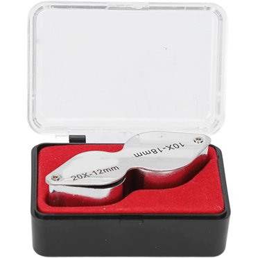 24-Pack Dual Magnifying Glass Set – 10X & 20X Jewelers Loupe For Hobby & Repair