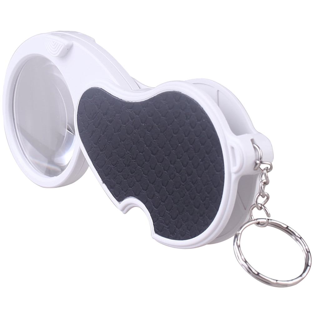 Folding Magnifying Glass Jewelry Magnifier Magnifiers Keychain with