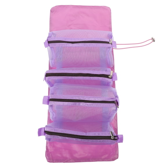 Folding Makeup Bag 4-in-1 Hanging Makeup Bag Travel Cosmetic Bag Detachable Toiletry Bag for Women