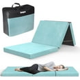 thumbnail image 1 of Tri-Fold Memory Foam Mattress 3 Inch, Portable Folding Mattress for Camping, Guest Bed & Travel, 1 of 8