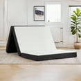 thumbnail image 1 of Folding Mattress, 4 inch Tri-fold Memory Foam Mattress Topper for Camping, Foldable Mattress Topper with Washable Cover, Queen Size, 1 of 7