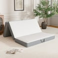 thumbnail image 1 of VKLIVING Tri-Fold Memory Foam Mattress,6 Inch Portable Floor Mattress with Washable Cover, Non-Slip Bottom & Breathable Mesh Sides for Guest Bed, Camping, Home, RV, 1 of 10
