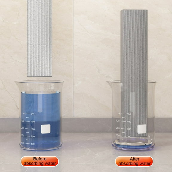 Folding Mini Mop | Compact Portable Handheld Desktop Cleaner | Polyester Absorbent Sponge Head | Detachable Mop Head | Gray | 1 Pc | 5.12 x 1.18 in | Multi-Surface Use