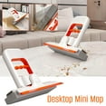 thumbnail image 1 of Folding Mini Mop Hand Wash Free,Compact Lazy Desktop Mop for Efficient Cleaning,Hands-Free Wringing Dry and Highly Absorbent Microfiber Easy Use for Desks Counters Windows and Car Interiors-A, 1 of 9