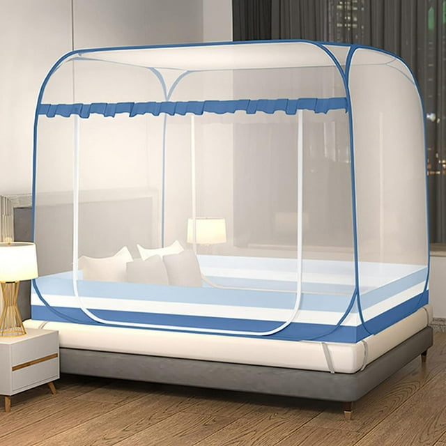 Folding Mosquito Net Tent Canopy Curtains for Beds Pop Up Mosquito Net