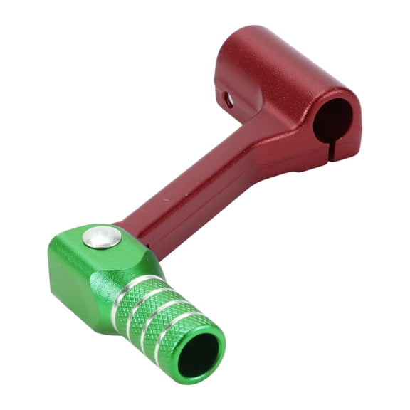 Folding Motorcycle Gear Shifter Lever for Bosuer Cheetah Aluminum Alloy Pedal Shift Lever Arm Red Green with Silver Tone Ring