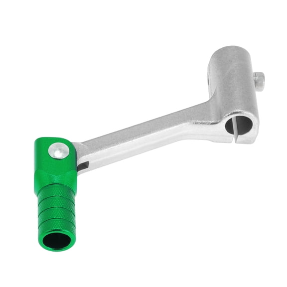 Folding Motorcycle Gear Shifter Lever for Bosuer Cheetah Aluminum Alloy Pedal Shift Lever Arm Siver Tone Green Head