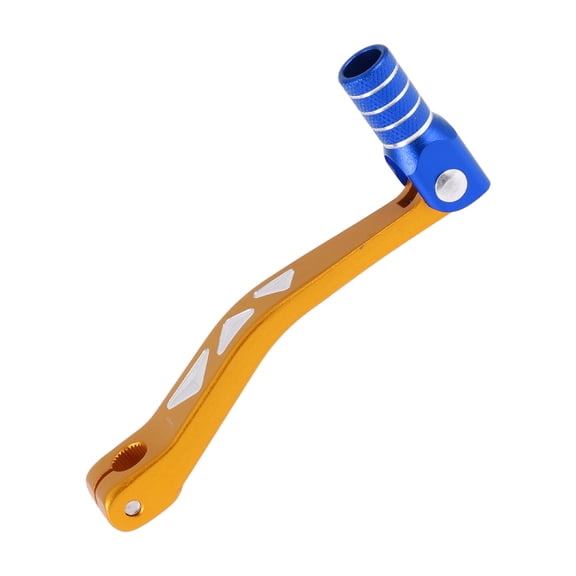 Folding Motorcycle Gear Shifter Lever for Yamaha TTR 50cc Aluminum Alloy Pedal Shift Lever Arm Gold Tone and Blue