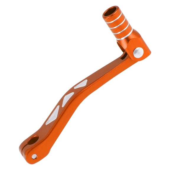 Folding Motorcycle Gear Shifter Lever for Yamaha TTR 50cc Aluminum Alloy Pedal Shift Lever Arm Orange Lever Orange Head with Silver Tone Ring