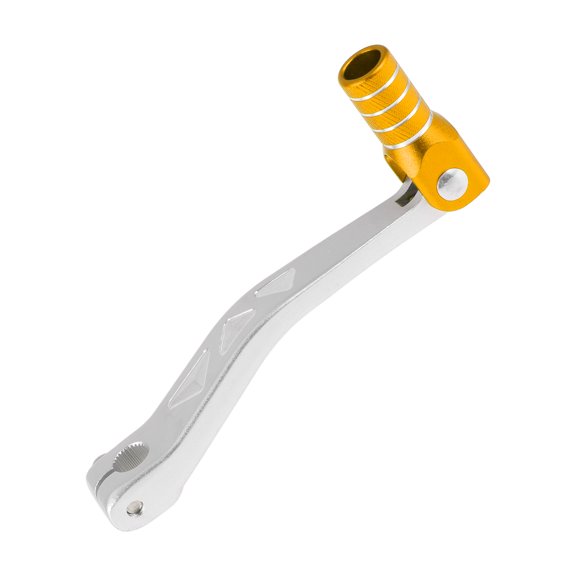 Folding Motorcycle Gear Shifter Lever for Yamaha TTR 50cc Aluminum Alloy Pedal Shift Lever Arm Siver Tone Gold Tone Head with Silver Tone Ring