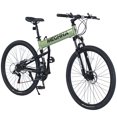 Folding Mountain Bike with 29" Wheels, MTB for Adult, Suspension Fork