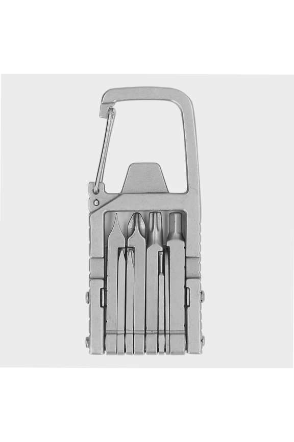 Folding Multi Tool, Keychain Multitool, Keychain Multitool 12 in 1 Folding Multi Tool Stainless Steel Outdoor Tool Hardware Screwdriver