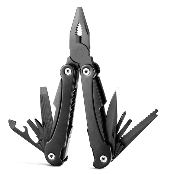 Folding Multi Tool Kit Stainless Steel 1 Multi-Purpose Pocket Multitool Plier, Camping, Hunting, Fishing and Hiking - Stocking Stuffers for Christmas, Xmas, Thanksgiving - Cool Gadgets for Men