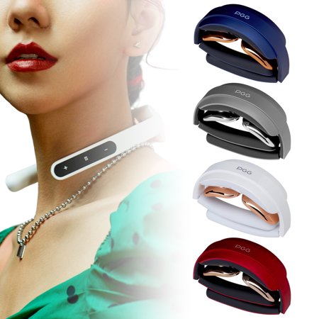 Folding Neck Massager with Heated 3D Intelligent Cordless Deep Tissue Trigger Point Massager (Red)